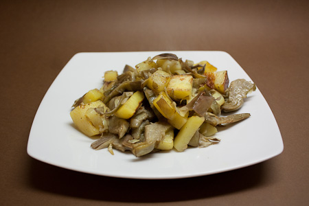 carciofi e patate