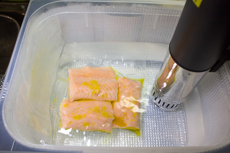 salmone sous vide a 47 gradi