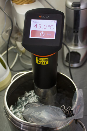 temperaggio del ciocccolato sous vide